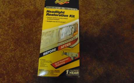 Meguiar's Headlight restoration Kit.