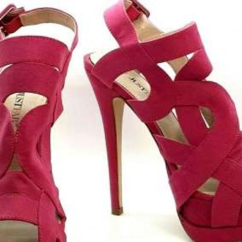 Women's PINK Stiletto Platform High Heel Shoes JUSTFAB Cute